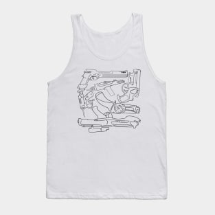 Science Fiction Movie Weapons Tank Top